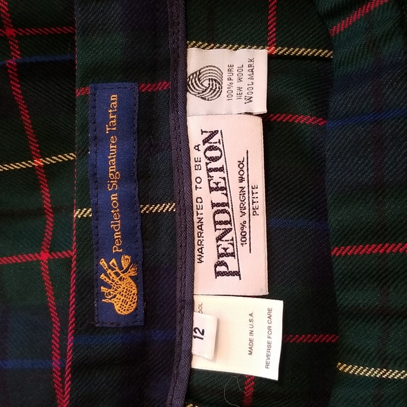 Pendleton Signature Tartan Plaid Skirt, Size 12P - Picture 10 of 10